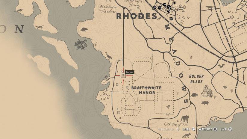 Red Dead Redemption 2 : Carte au trésor, lingot d'or, Flaco Hernandez