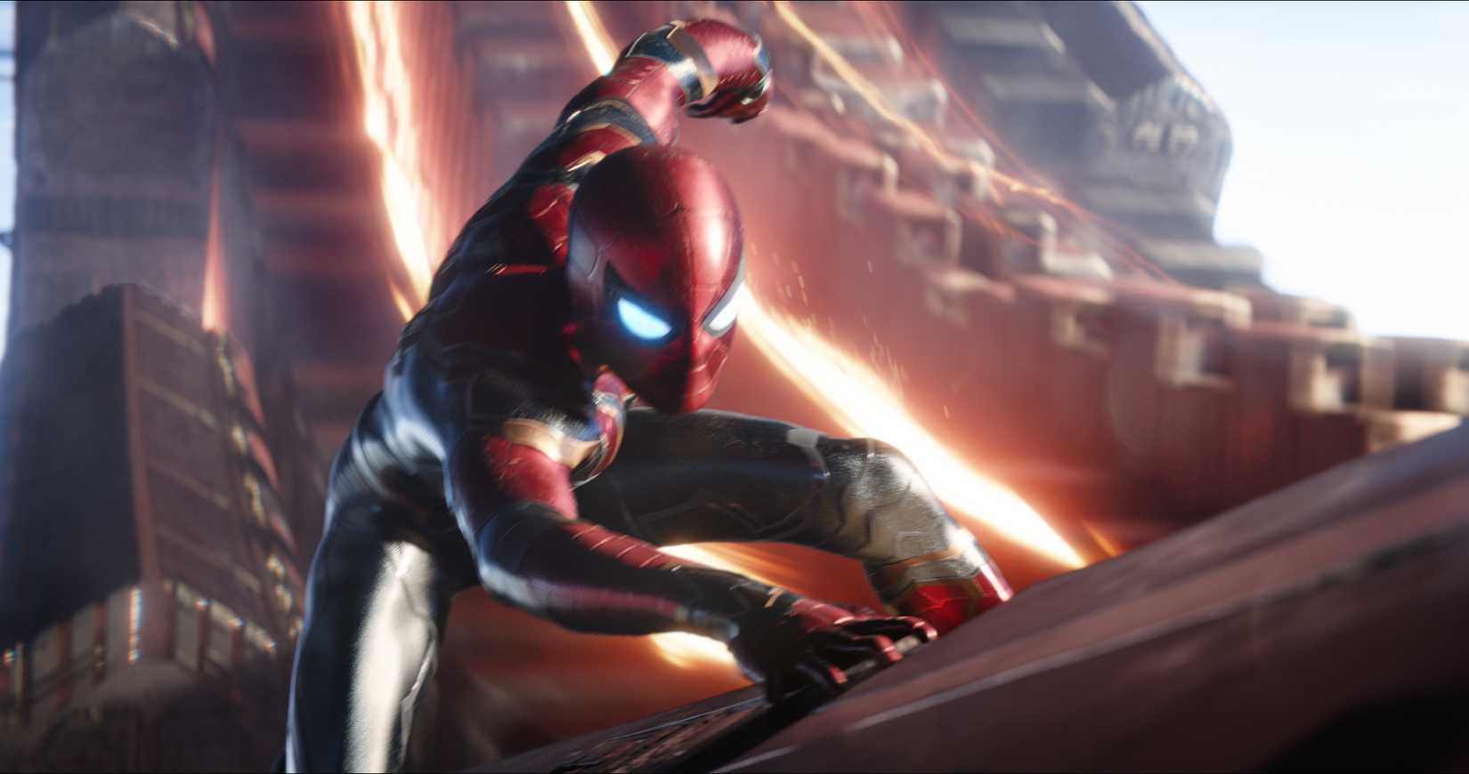 Avengers Infinity War Spider-Man scene