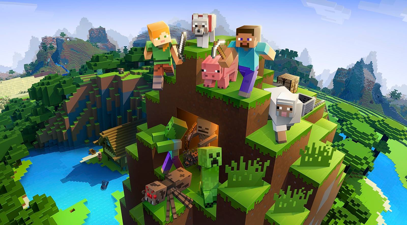 Бывший тренер «Питтсбург Стилерз» Майк Томлин представит город в Minecraft, который строил 12 лет Официальный арт Minecraft с персонажами Стив и Алекс