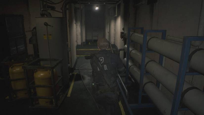 Resident Evil 2 Machinery Room boss fight walkthrough