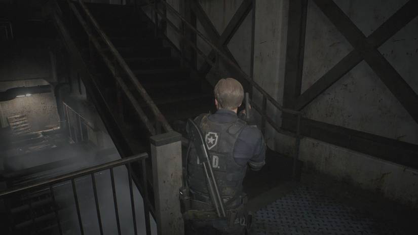 Resident Evil 2 Machinery Room boss fight walkthrough