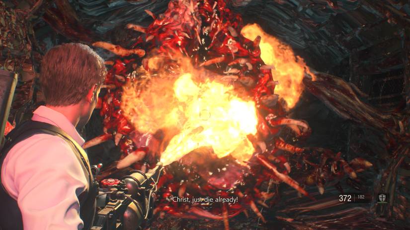 RE2 remake Leon [2nd] West Area, G (Phase 3) boss fight, and the true ...
