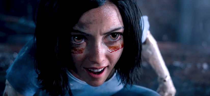Alita: Battle Angel - close-up of Alita