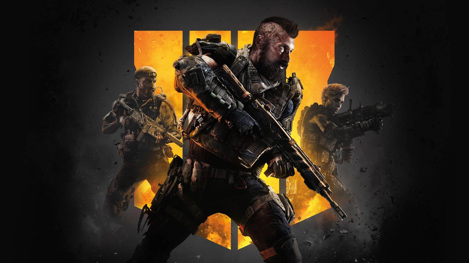 Artwork of three soldiers from Call of Duty: Black Ops 4