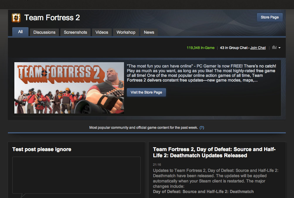 Valve's Steam Community Update beta begins, 'Team Fortress 2' hub goes ...