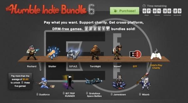 Humble Indie Bundle 6 adds four bonus games