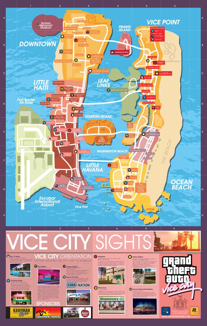 Rockstar offering printable maps from original GTA trilogy
