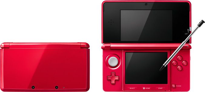 3DS赤 Nintendo launching 3DS in Metallic Red on June 13 in Japan