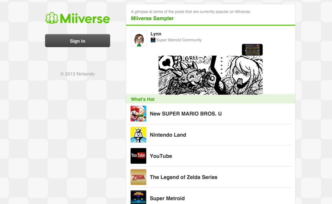 Miiverse update brings features like posting and following to browsers