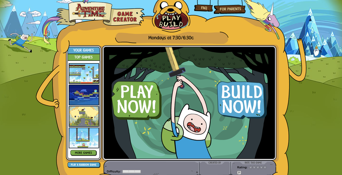 Create your own browser-based Adventure Time game