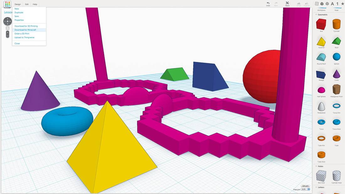 Free 3D design app Tinkercad adds fast, simple Minecraft exporting