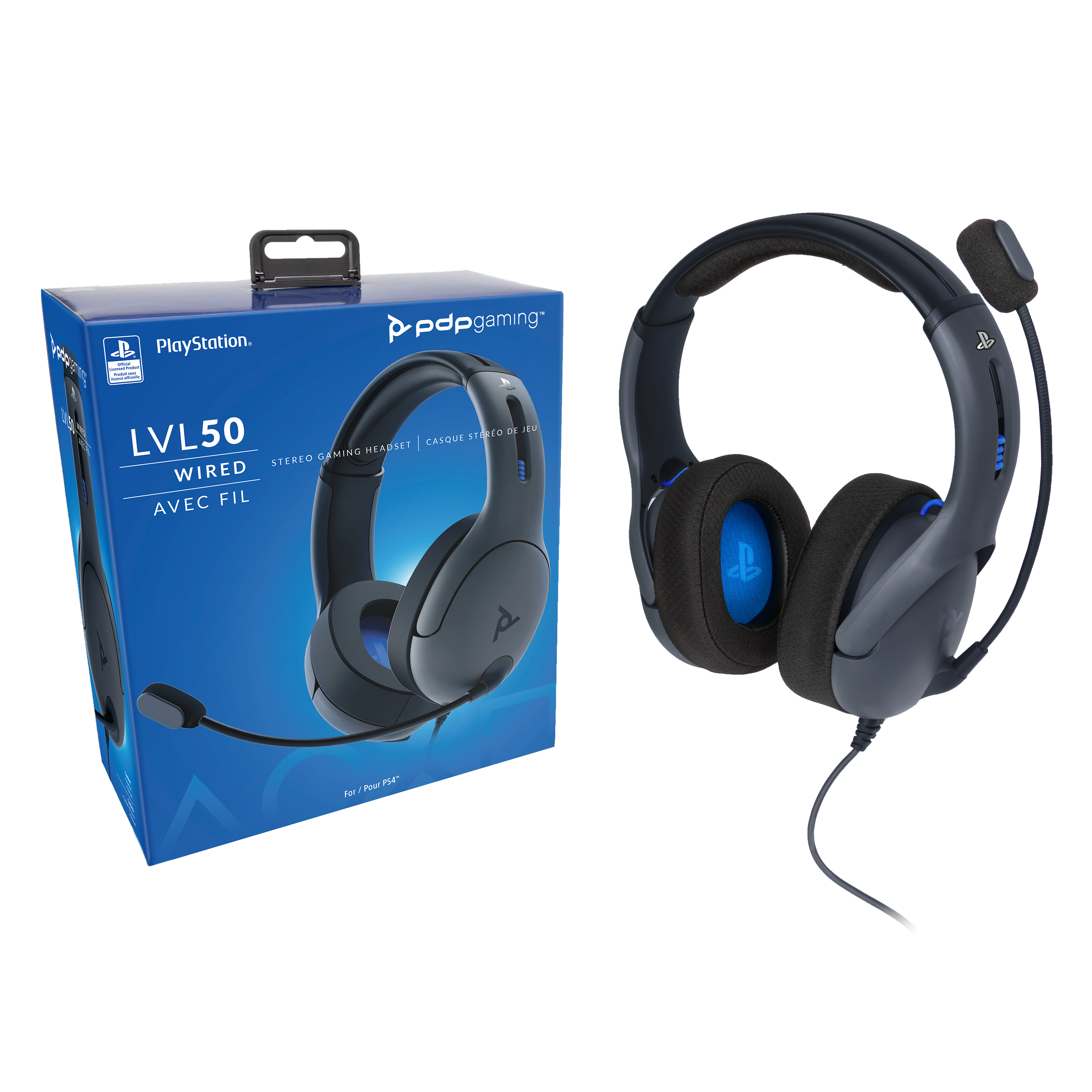 PDP Gaming LVL50 Wired Power Stereo Xbox Headset with Mic - Xbox Series X, S, Xbox One, Xbox Accessory, Windows Sonic, Comfortable Memory Foam, Lightw PDP Gaming LVL50 Wired Headset with Mic for Playstation, PS4, PS5