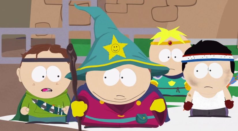 A character from South Park holding a stick in the 2014 RPG South Park: Stick of Truth.