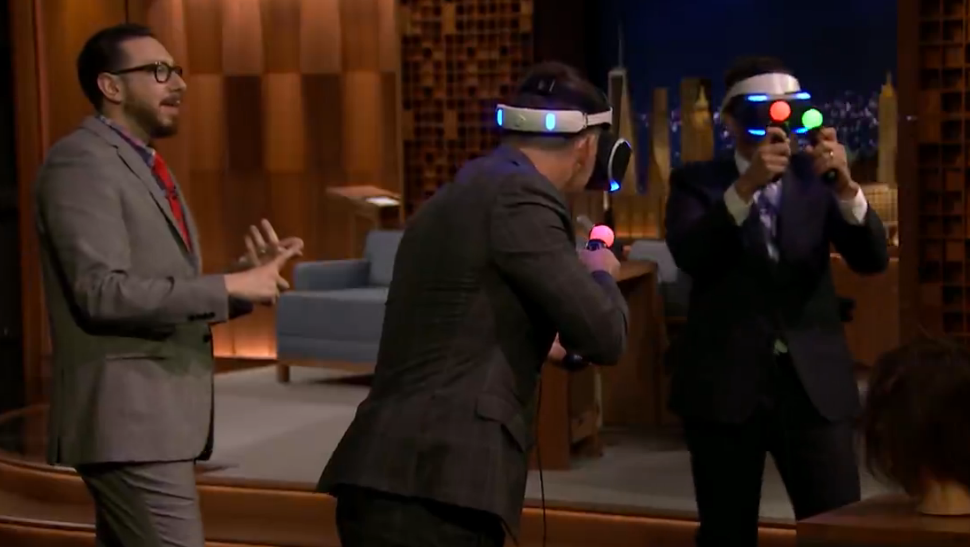 Watch Jimmy Fallon demonstrate Sony's Project Morpheus on The Tonight Show