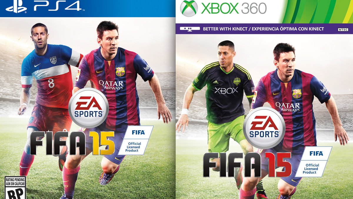 Clint Dempsey wears Xbox on his shirt — but not on FIFA 15's PlayStation  cover, image size:1200x675