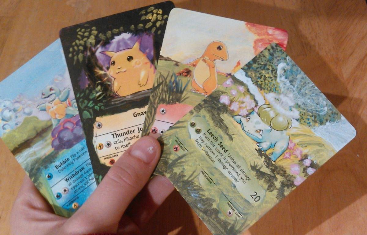 This college student turns Pokmon cards into handpainted art