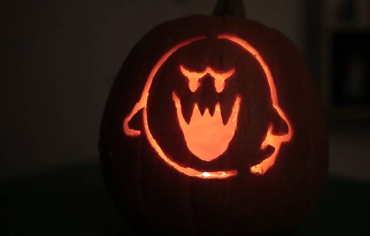 luigi pumpkin carving template