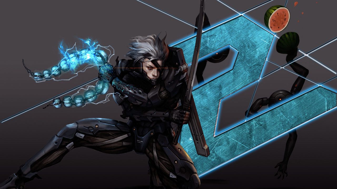 This image of Raiden slashing a 2 is also probably not a teaser for Metal  Gear Rising 2, image size:1280x720