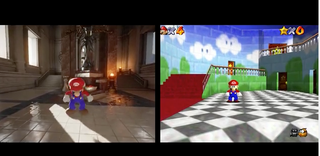 Here's Mario in an Unreal Engine 4 game