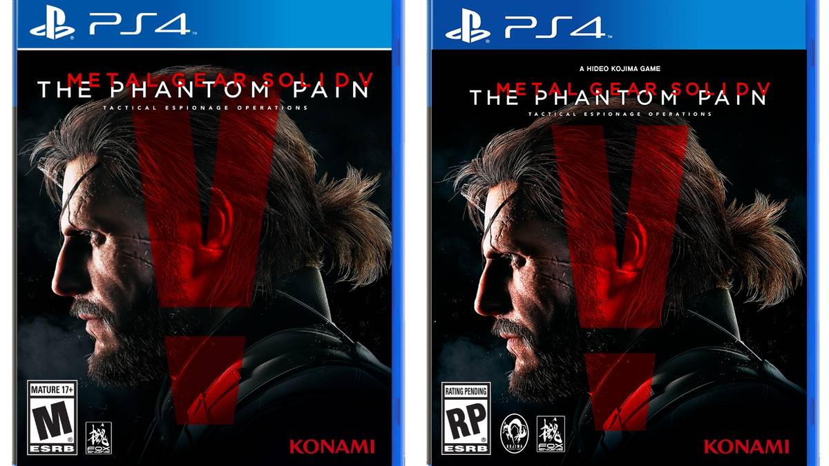 The box for Metal Gear Solid 5: The Phantom Pain also wipes its creator  from memory
