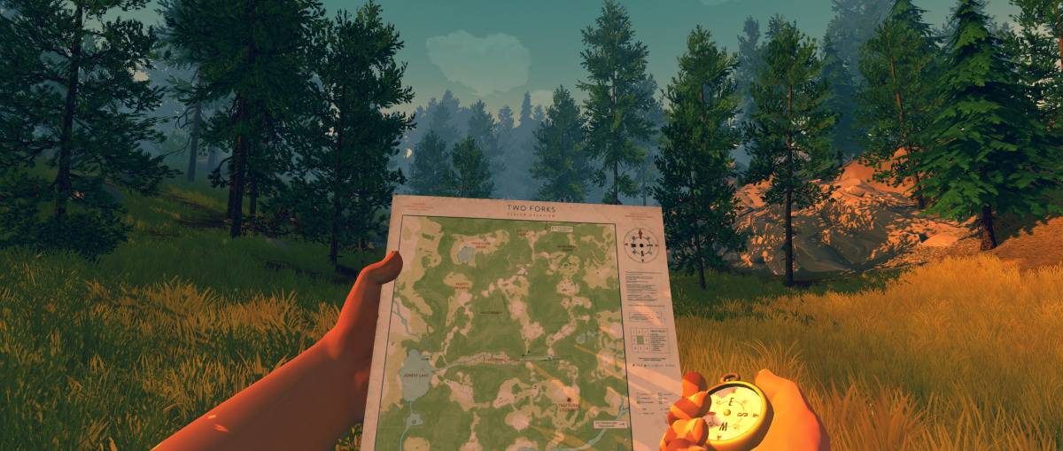 Find your way in Firewatch with this high-resolution, printable map
