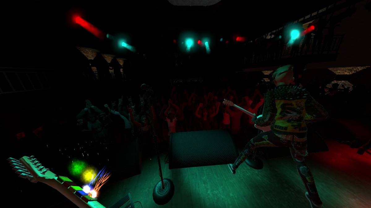 Rock Band VR sticks to the virtual reality of being a guitar hero