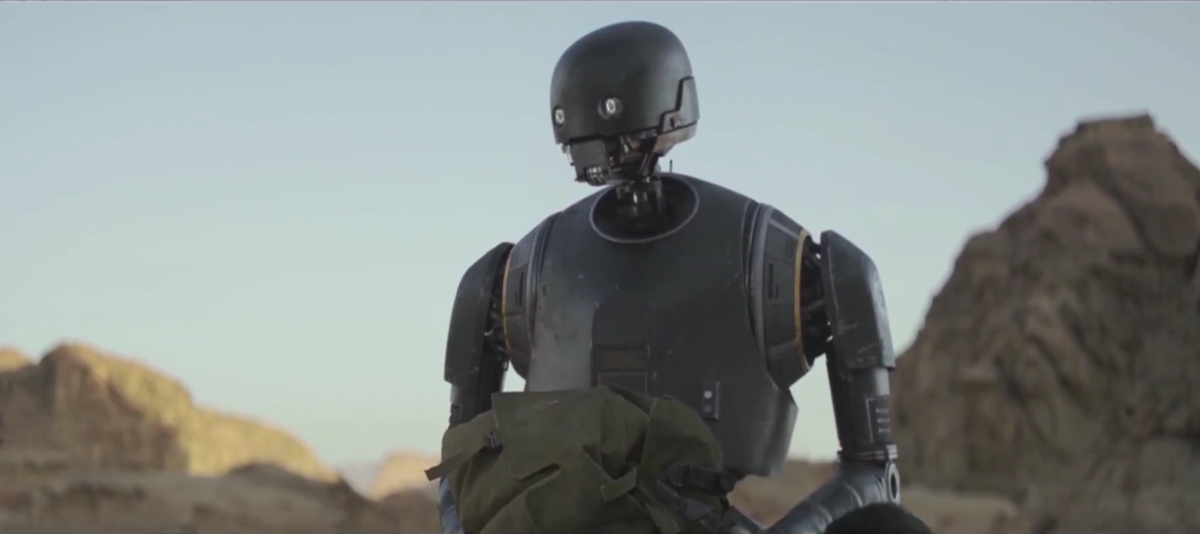 Droid Rouge One Rogue One's newest droid, K-2SO, is brutally honest