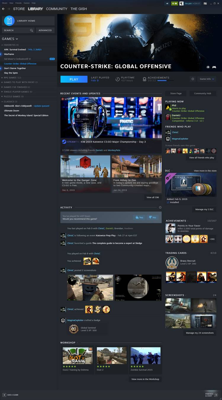 Valve redesigns Steam game library, adding Steam Events