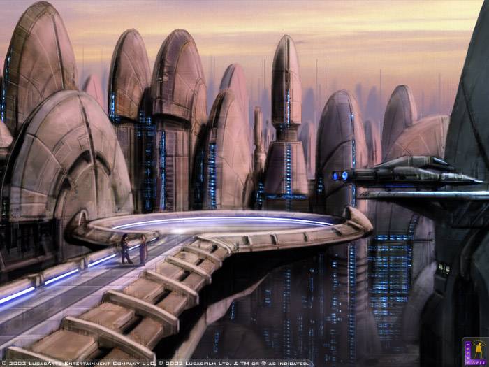  Knights of the Old Republic - landing pad concept art