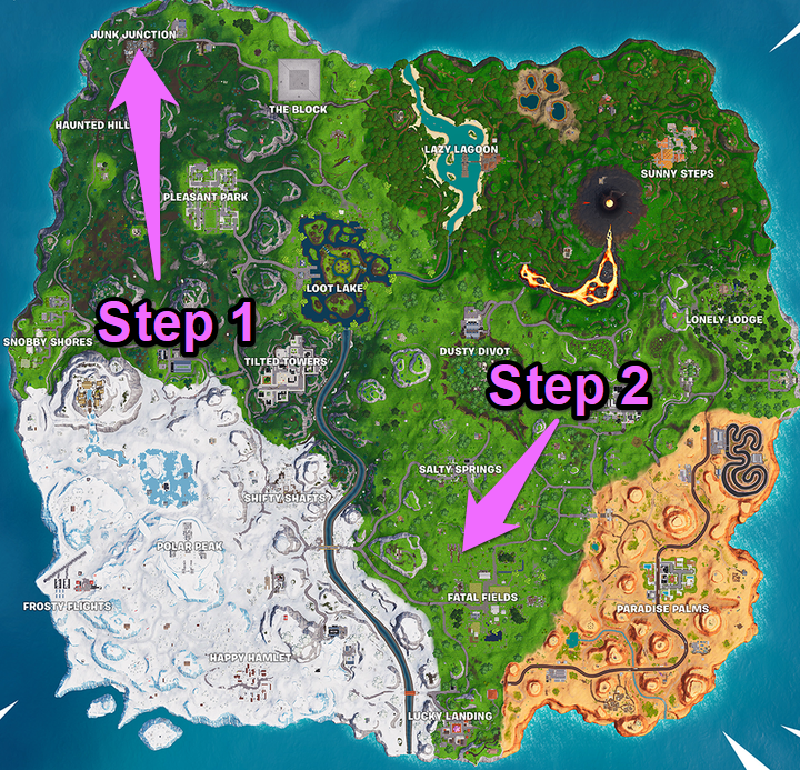 Junk Junction Fortnite season 8 week 10 challenge guide