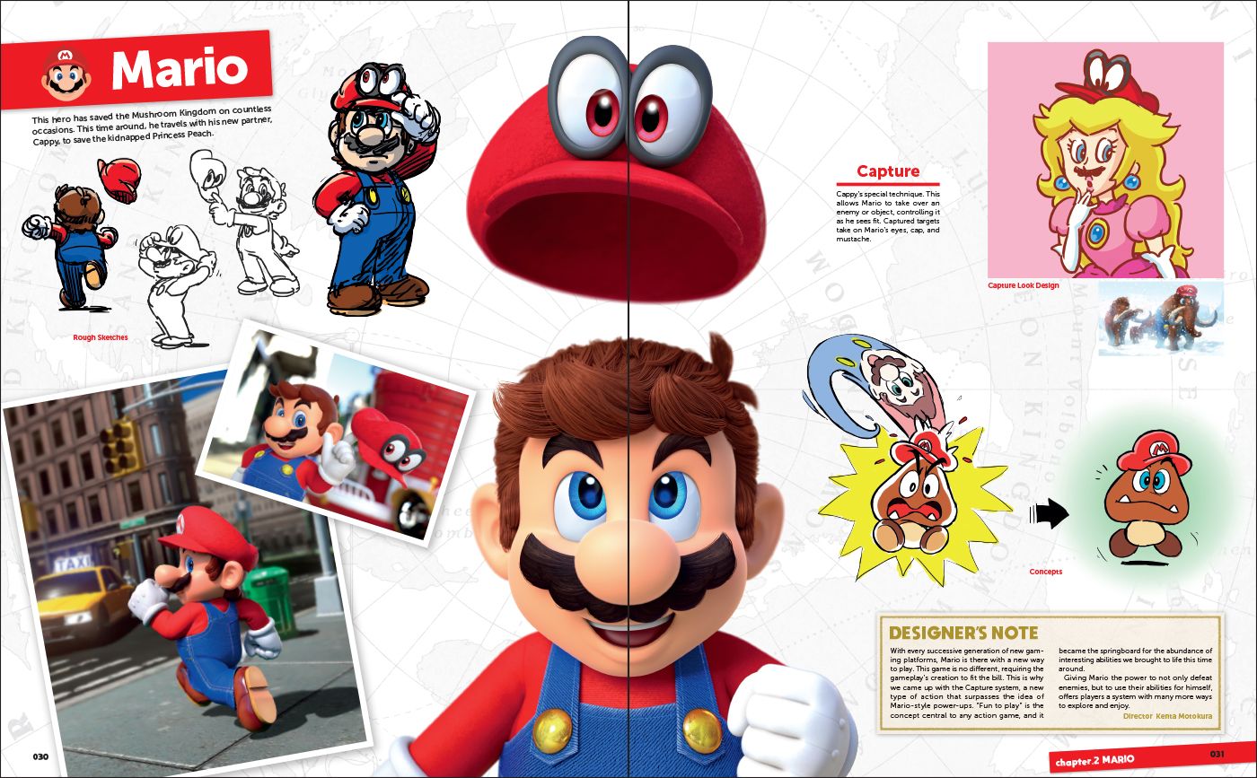 The Art of Super Mario Odyssey artbook preview