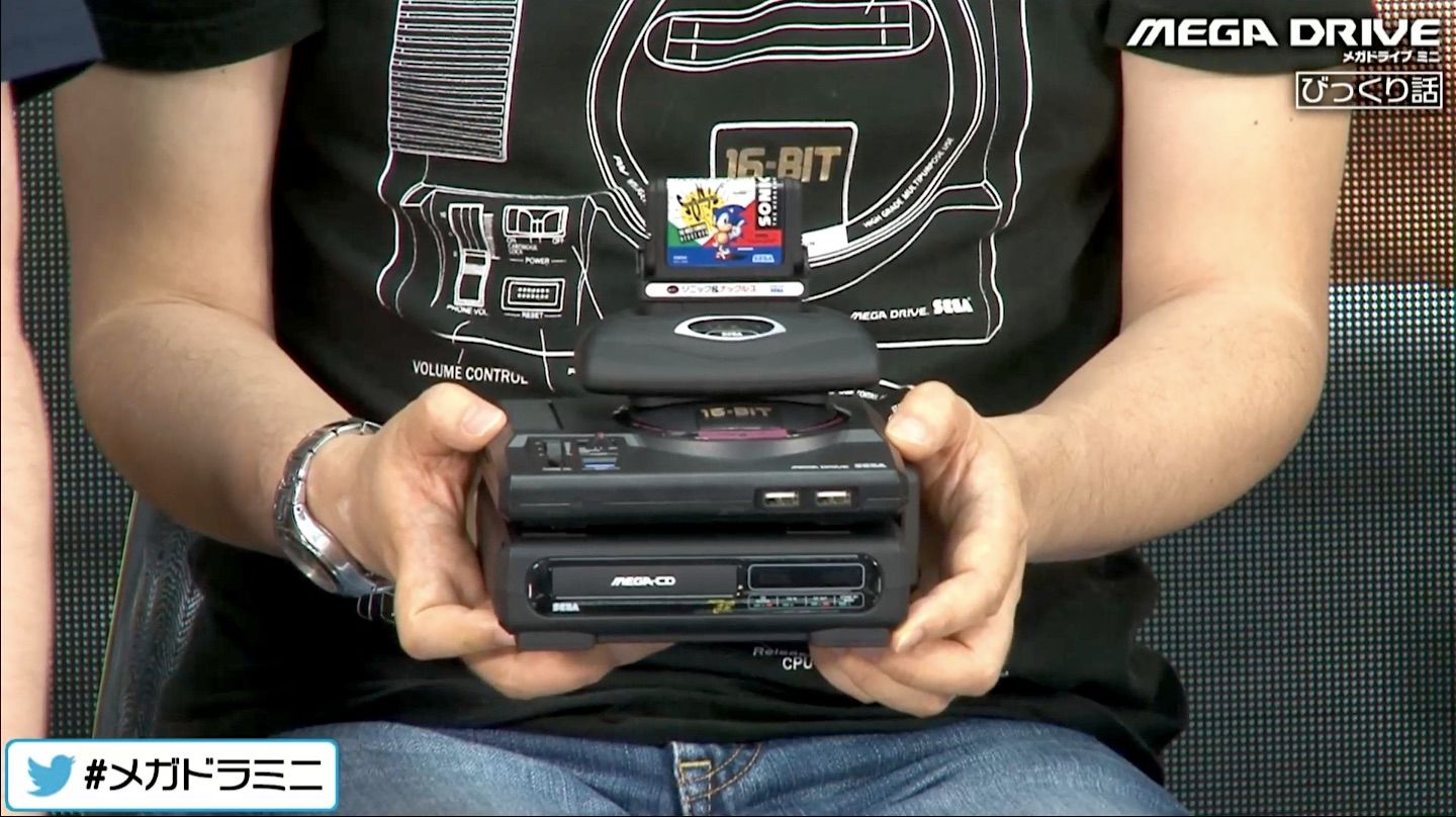 Sega Genesis Mini 'mini tower' includes a Sega CD, 32X