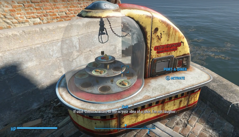 Eating pie is the hardest thing you can do in a Fallout game