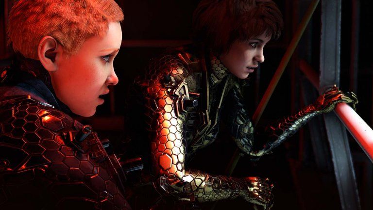 Soph (left) and Jess get ready to surprise an enemy in Wolfenstein: Youngblood