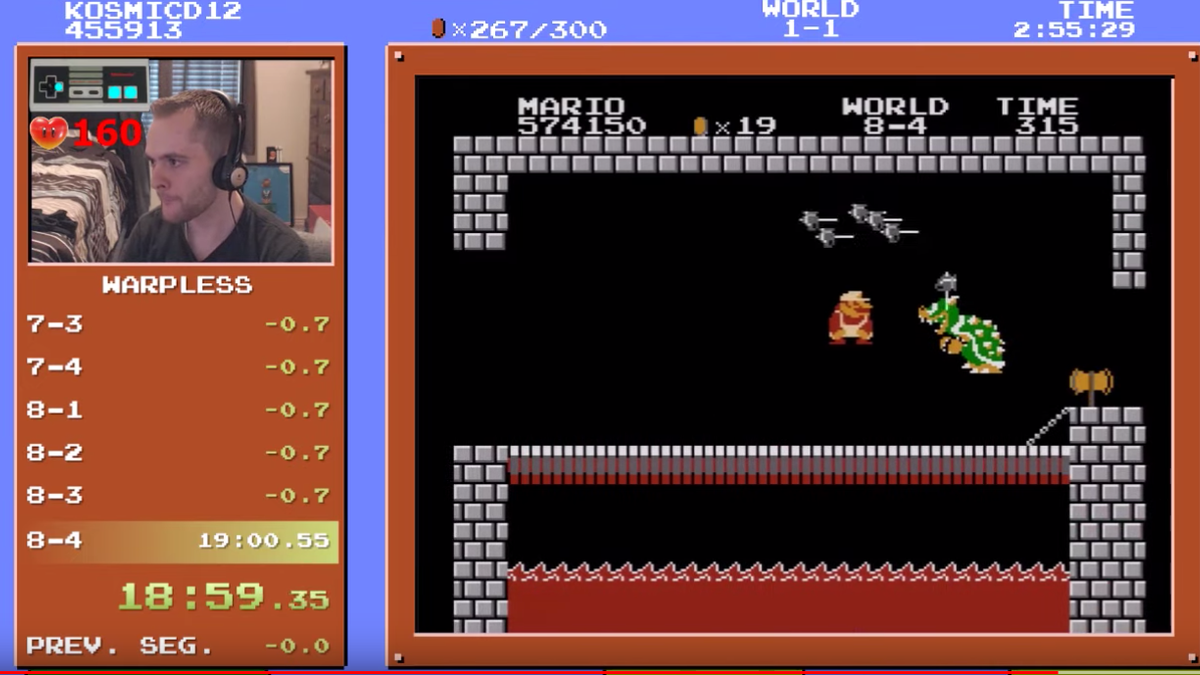 Speedrunner breaks major Super Mario Bros. record