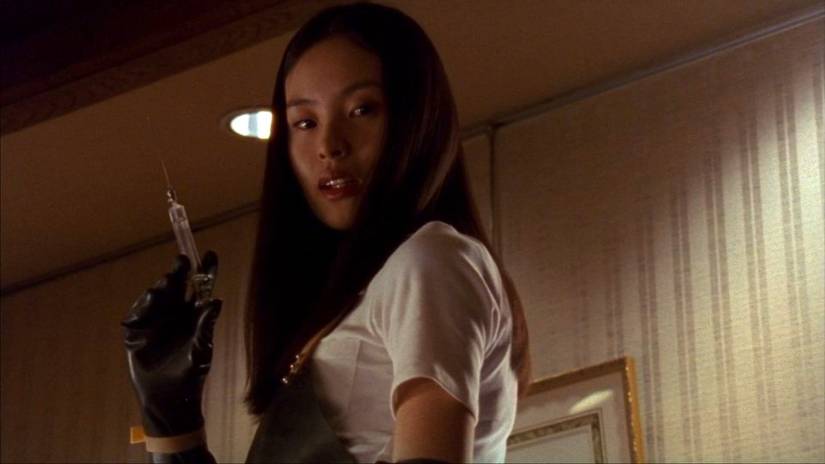 A chilling still from Takashi Miike’s Audition