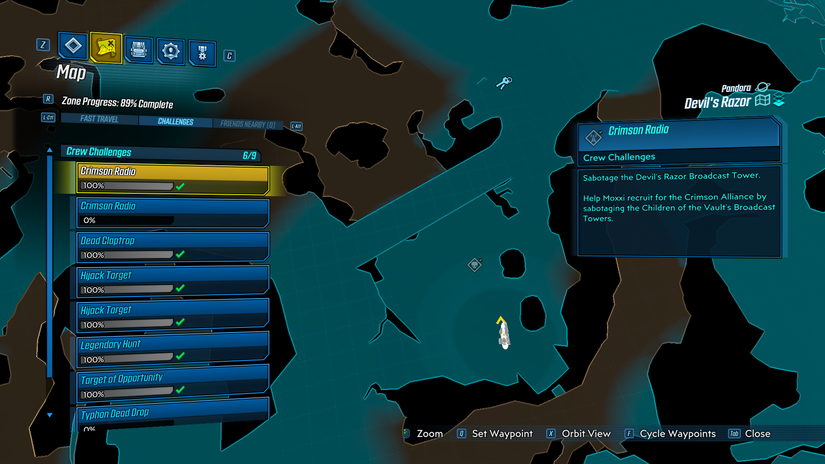 Devil Razor Map Borderlands 3 Devil’s Razor challenges map guide