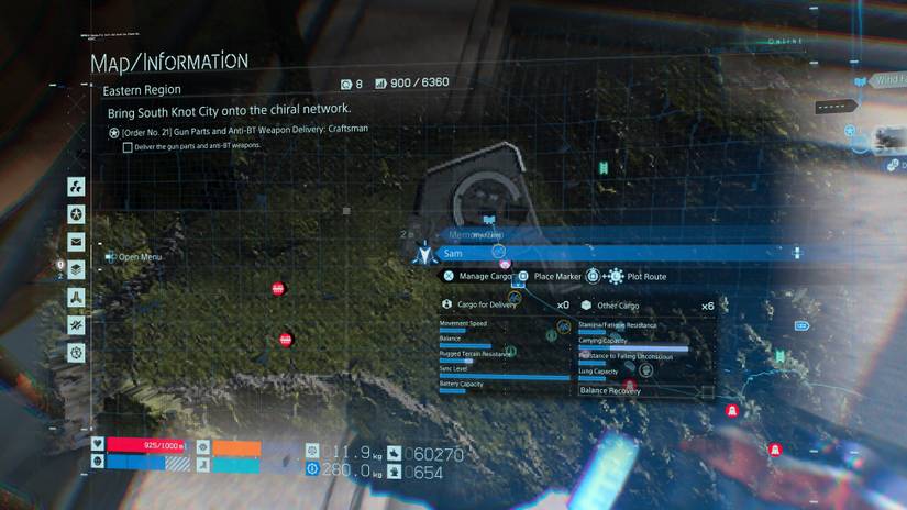 Death Stranding Eastern Region memory chip map guide