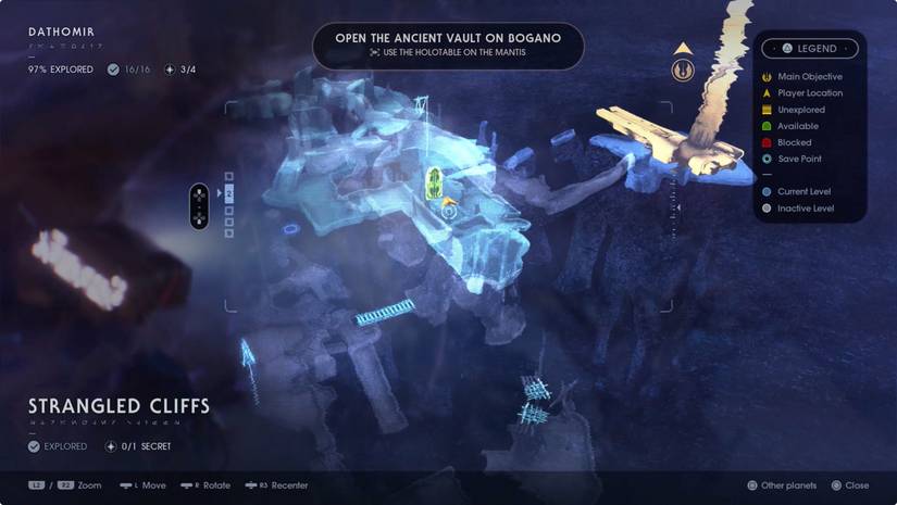 Strangled Cliffs Secret Dathomir chests and secrets map locations – Star Wars Jedi: Fallen ...