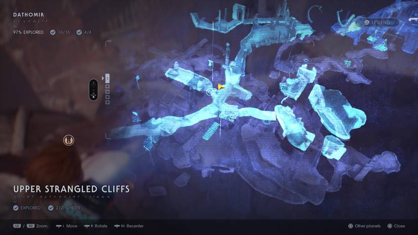 Strangled Cliffs Secret Dathomir chests and secrets map locations – Star Wars Jedi: Fallen ...
