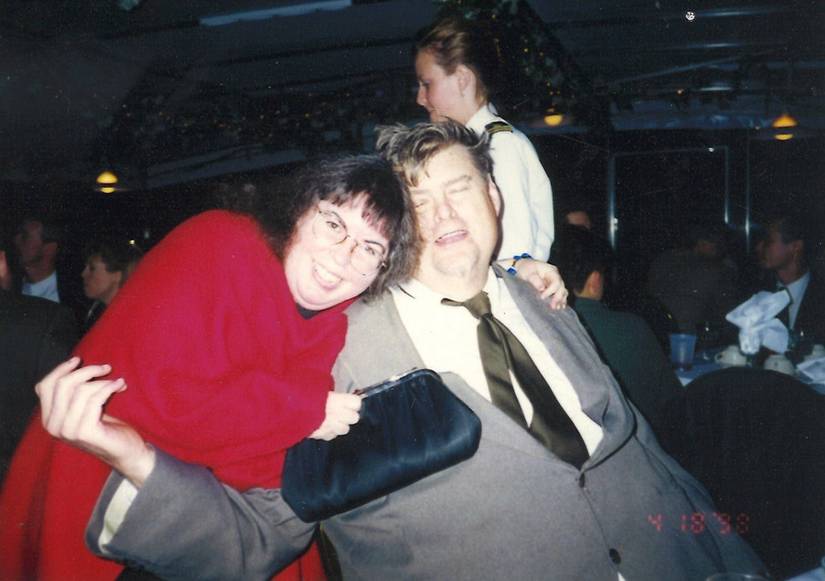 The late Silas Warner (right) on a cruise with his wife Kari Ann Owen