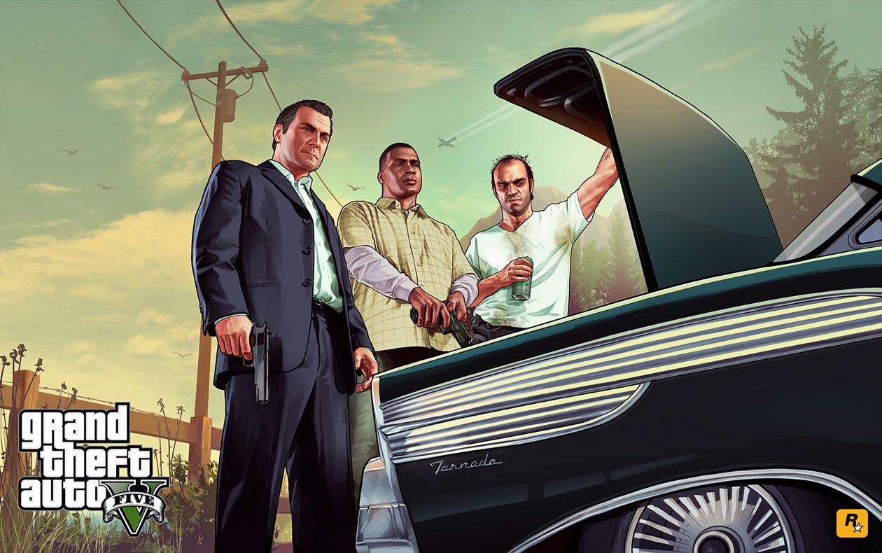 Grand Theft Auto V key art