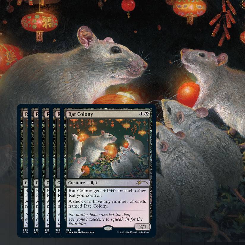 Magic’s Year of the Rat is a set of eight cards you can only get online