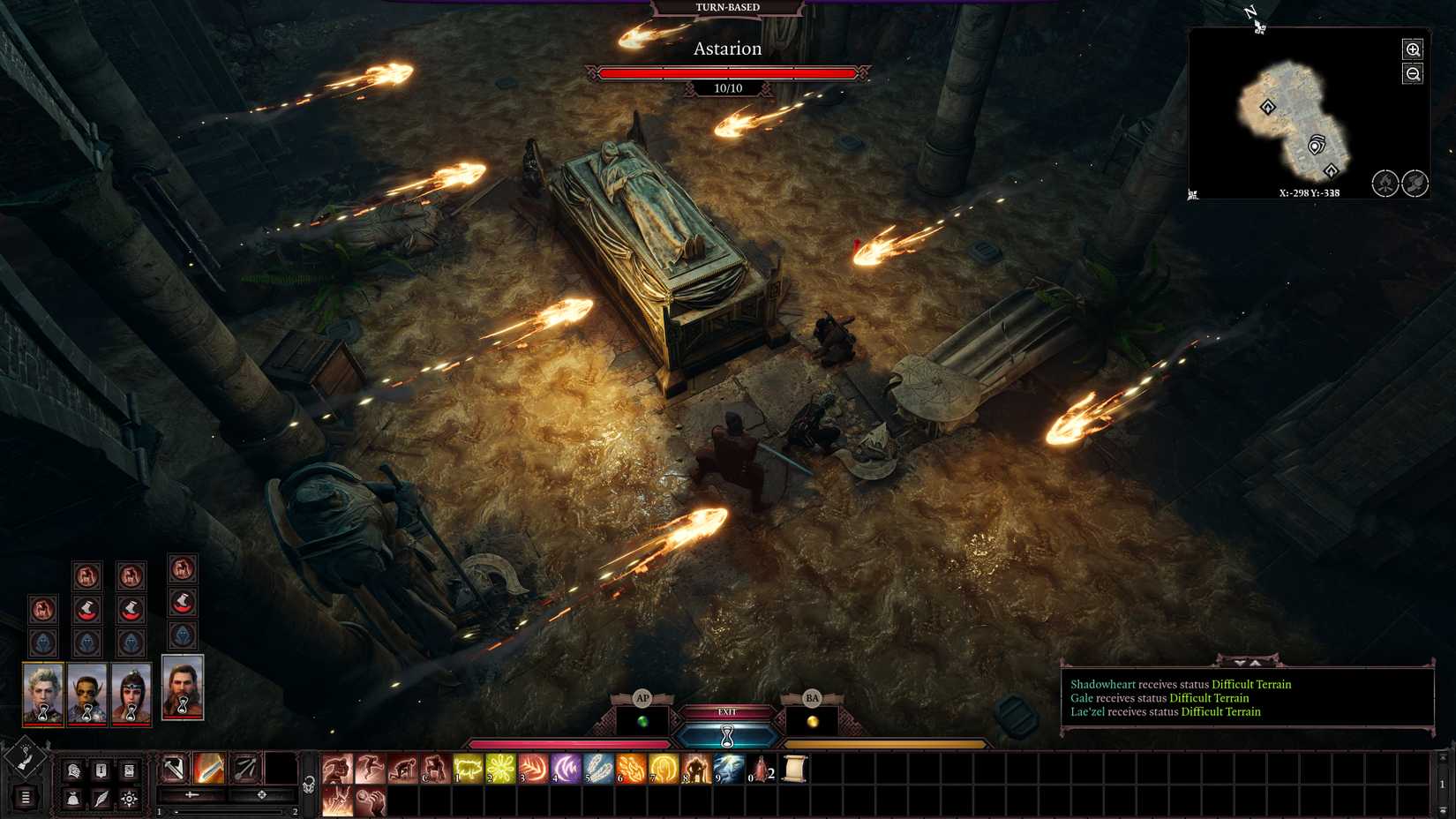 A fiery trap in Baldur’s Gate 3