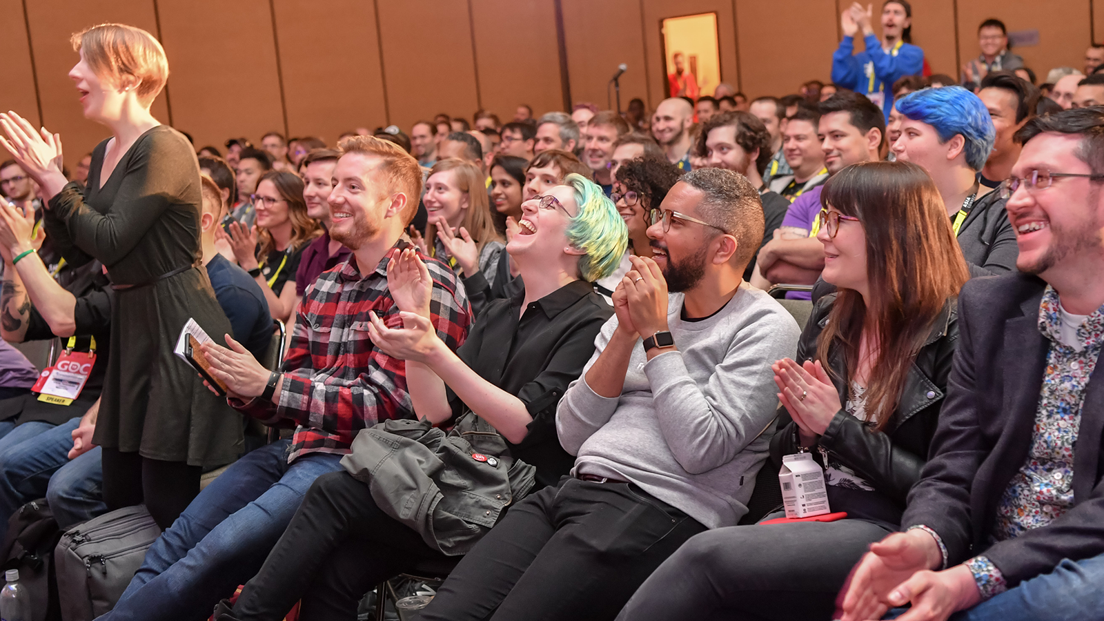 GDC crowd laughing 