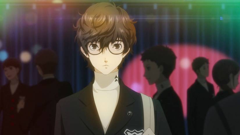 The unnamed protagonist of Persona 5 Royal in his high school uniform