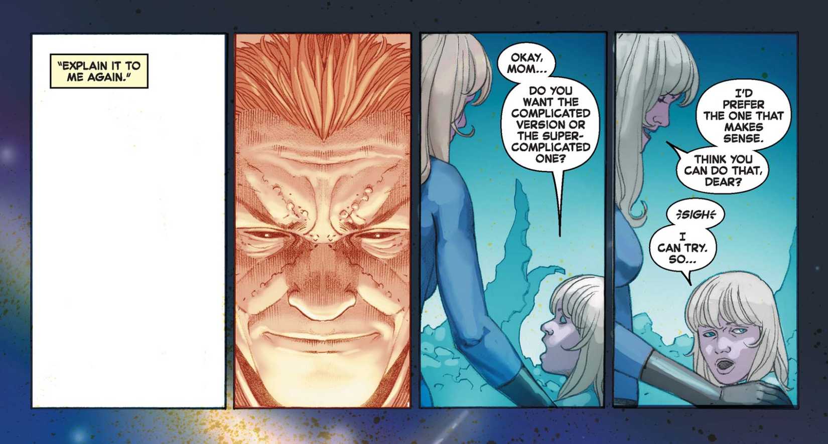 “Do you want the complicated version or the super-complicated one? asks Valeria Richards. “I’d prefer the one that makes