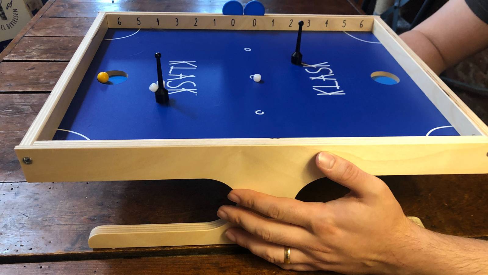 Klask is better than air hockey (and it fits on your kitchen table)