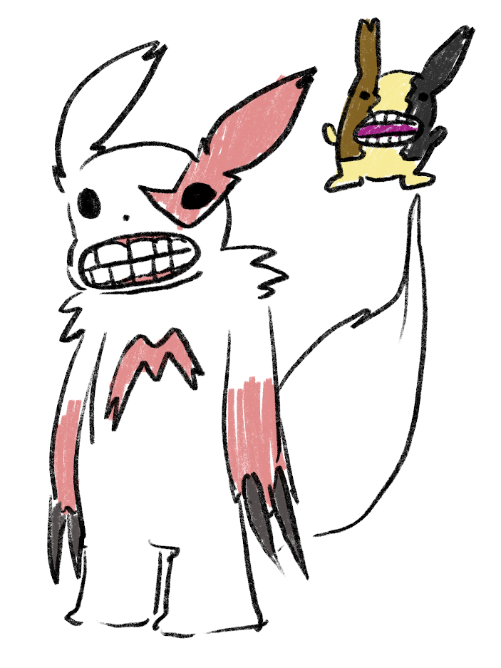 Polygon staff members draw their favorite Pokémon ... with human teeth