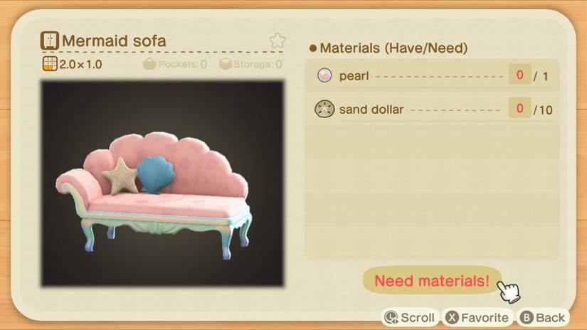 mermaid dresser animal crossing price Animal Crossing: The 10 Best Mermaid Set Items, Ranked